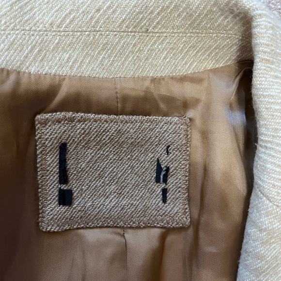 J. Crew Alfie Blazer with Contrast Collar Italian Cotton Wool Tan Size 6 - Picture 9 of 11